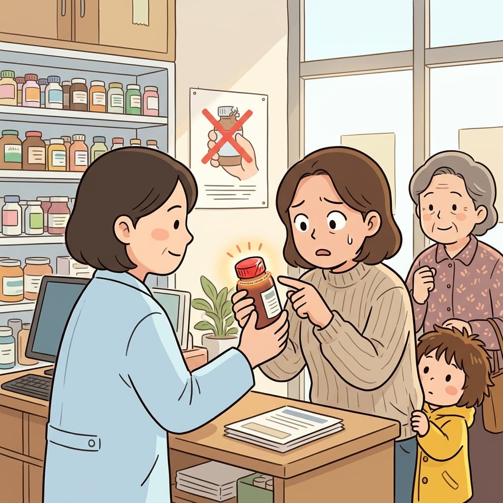 The tamper-proof seal on the medicine bottle protects every customer from harm.