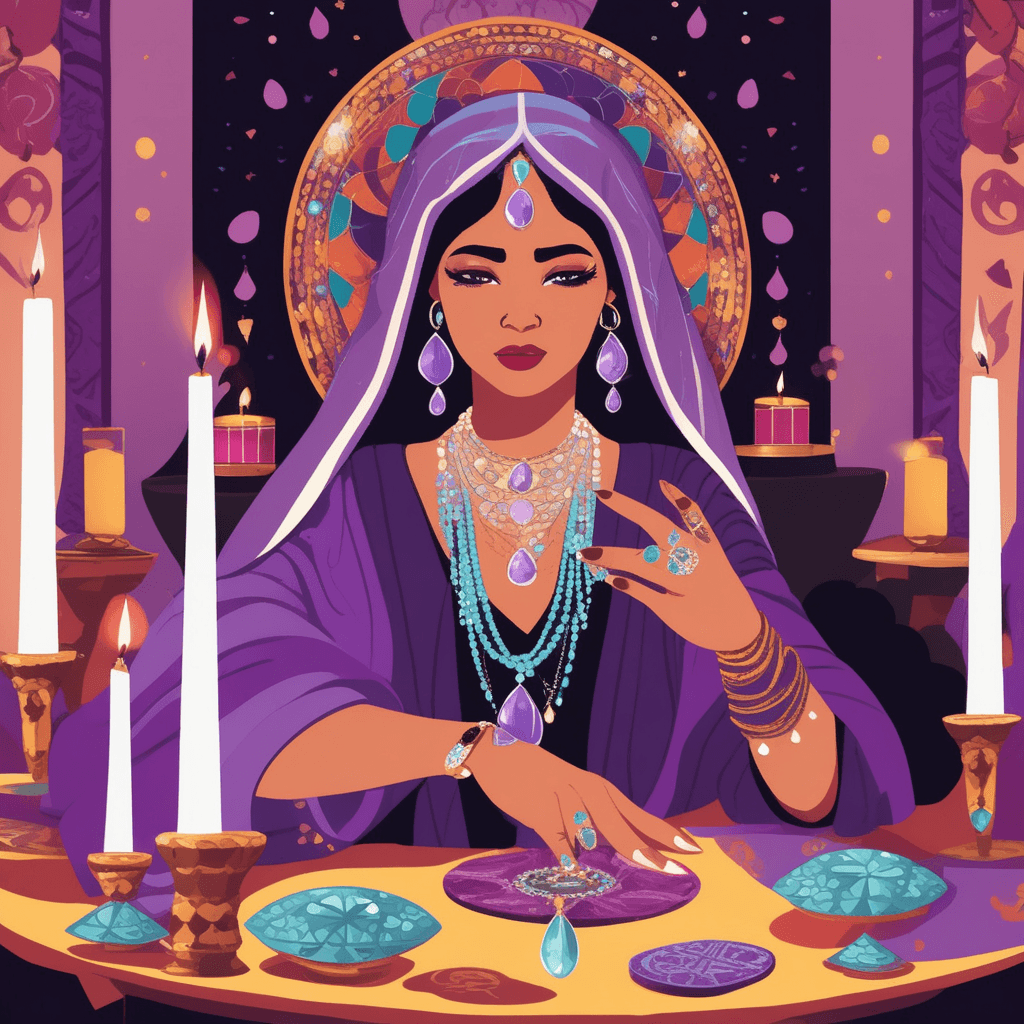 Fortune telling with mystical cards