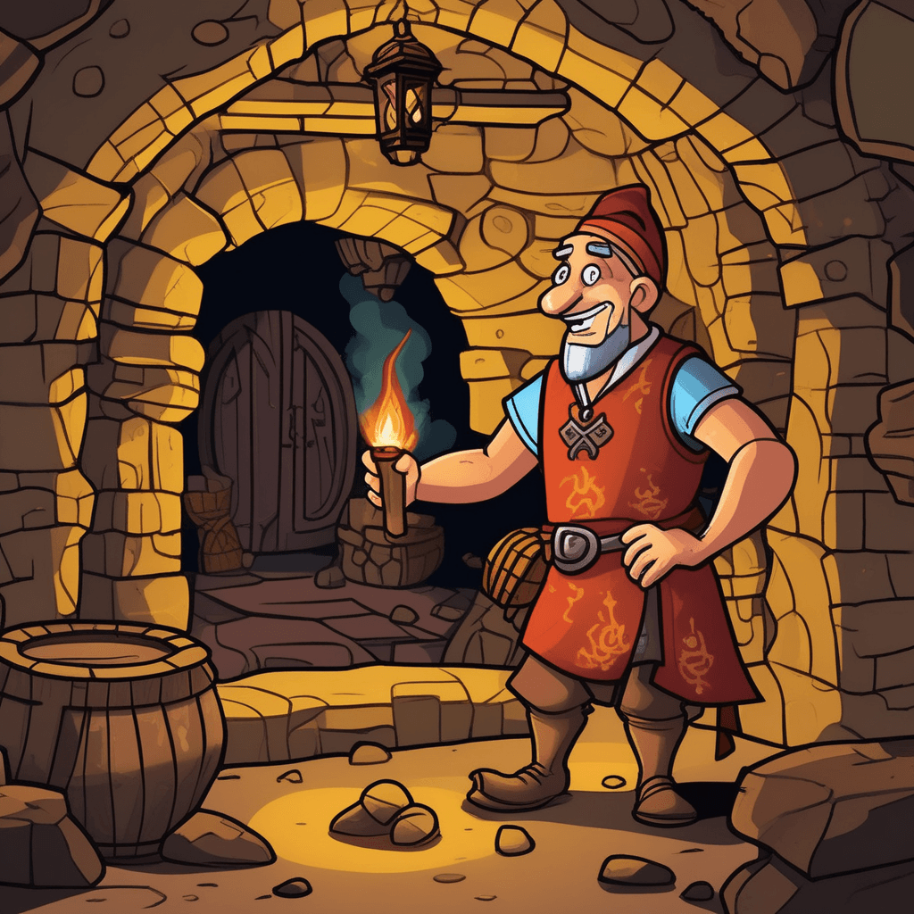 The tavern's pattern echoes in the cavern!