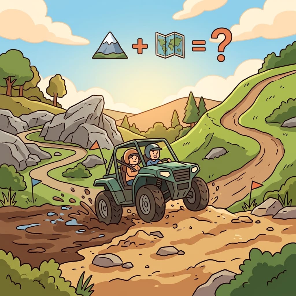 The vehicle was designed to handle any terrain. (🏔️ Land + 🗺️ Surface → Terrain0