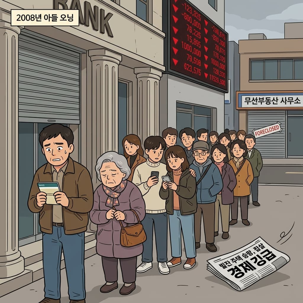 During the Great Recession, families lined up outside banks worrying about their savings.