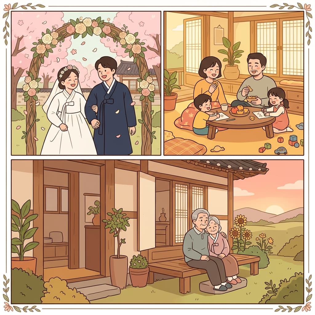 They married, lived happily thereafter, and enjoyed their happily ever after together.