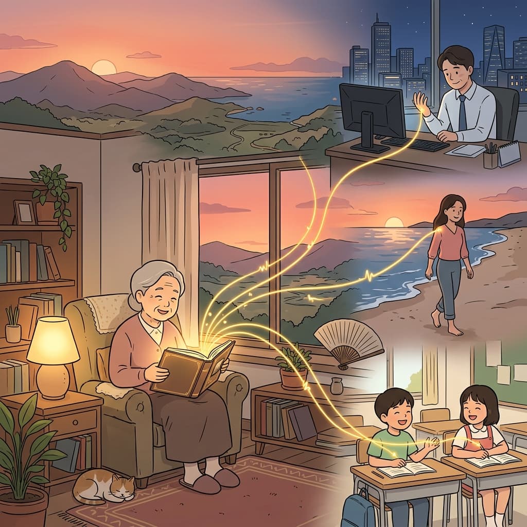 Strong family ties keep them close even across long distances.