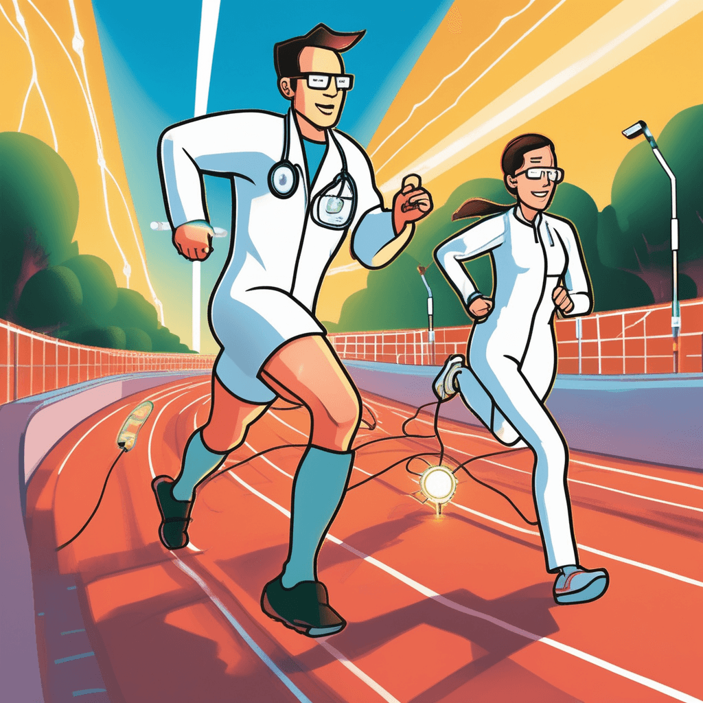 The tracer flows through the racer, tracked by the pacer