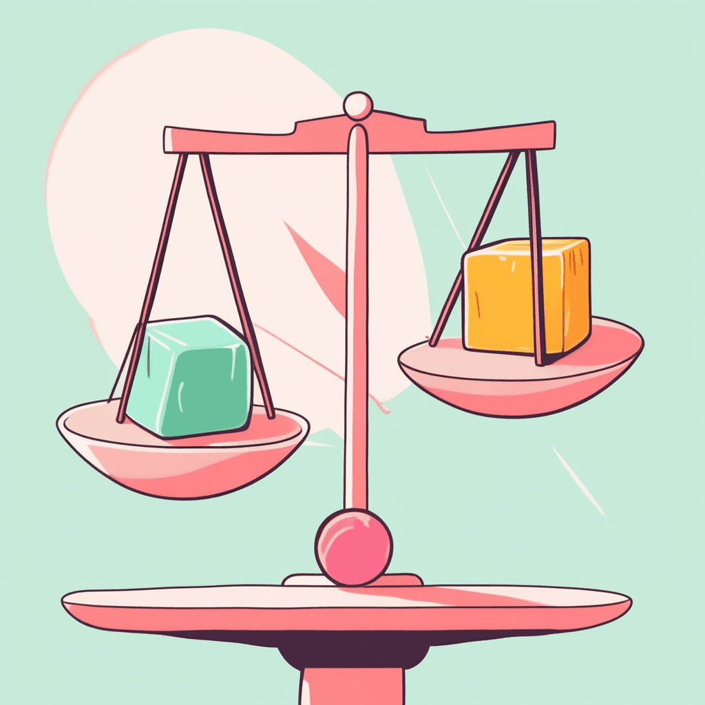 a balance achieved between two desirable but incompatible features; a compromise