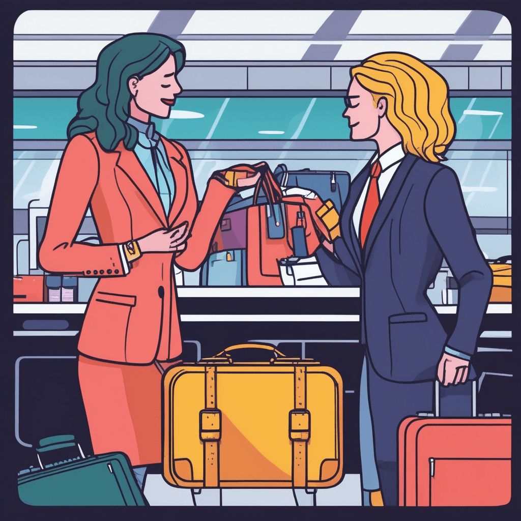 Her travel case becomes a showcase before filling the briefcase!