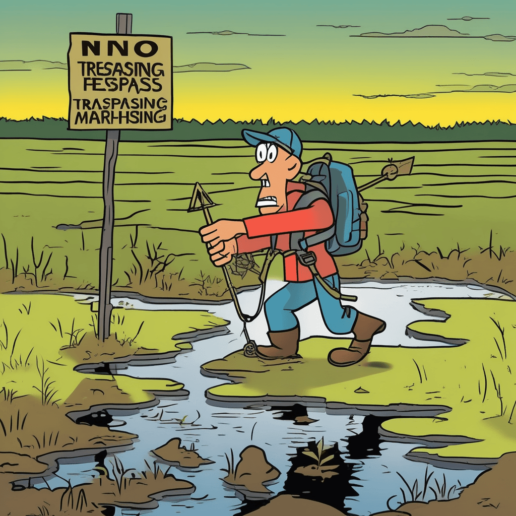 With broken compass, must trespass through the morass!