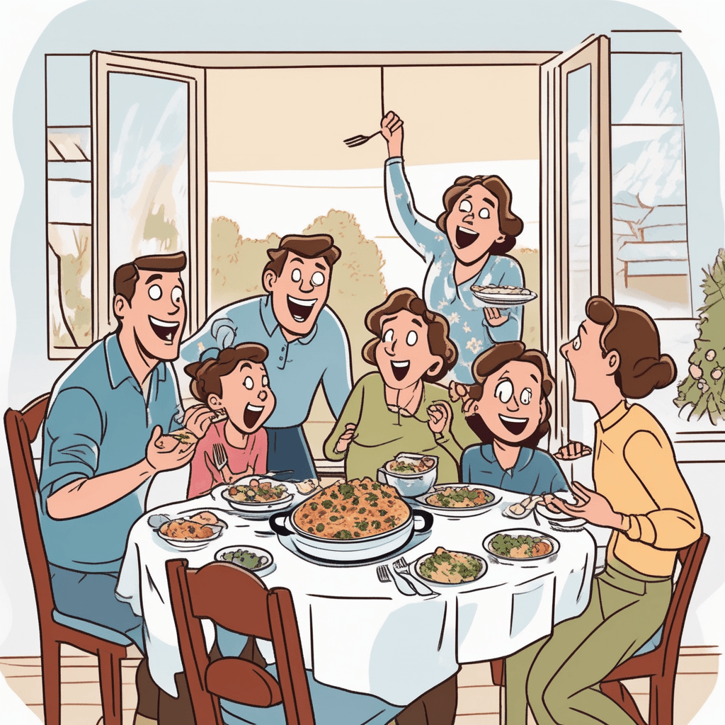 Uninvited neighbor crashes dinner
