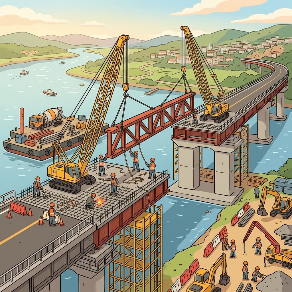 Construction of the new bridge is already underway.