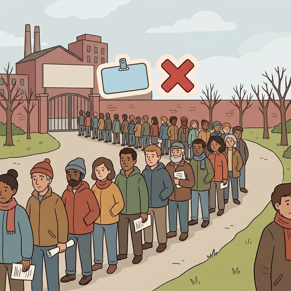 Unemployment increased after the factory shut down. (UN + EMPLOYMENT = UNEMPLOYMENT → without employment)
