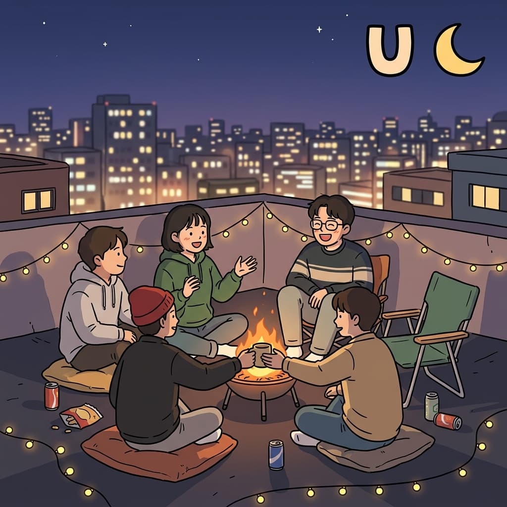 U and I, together at NIGHT — that is what it means to unite.