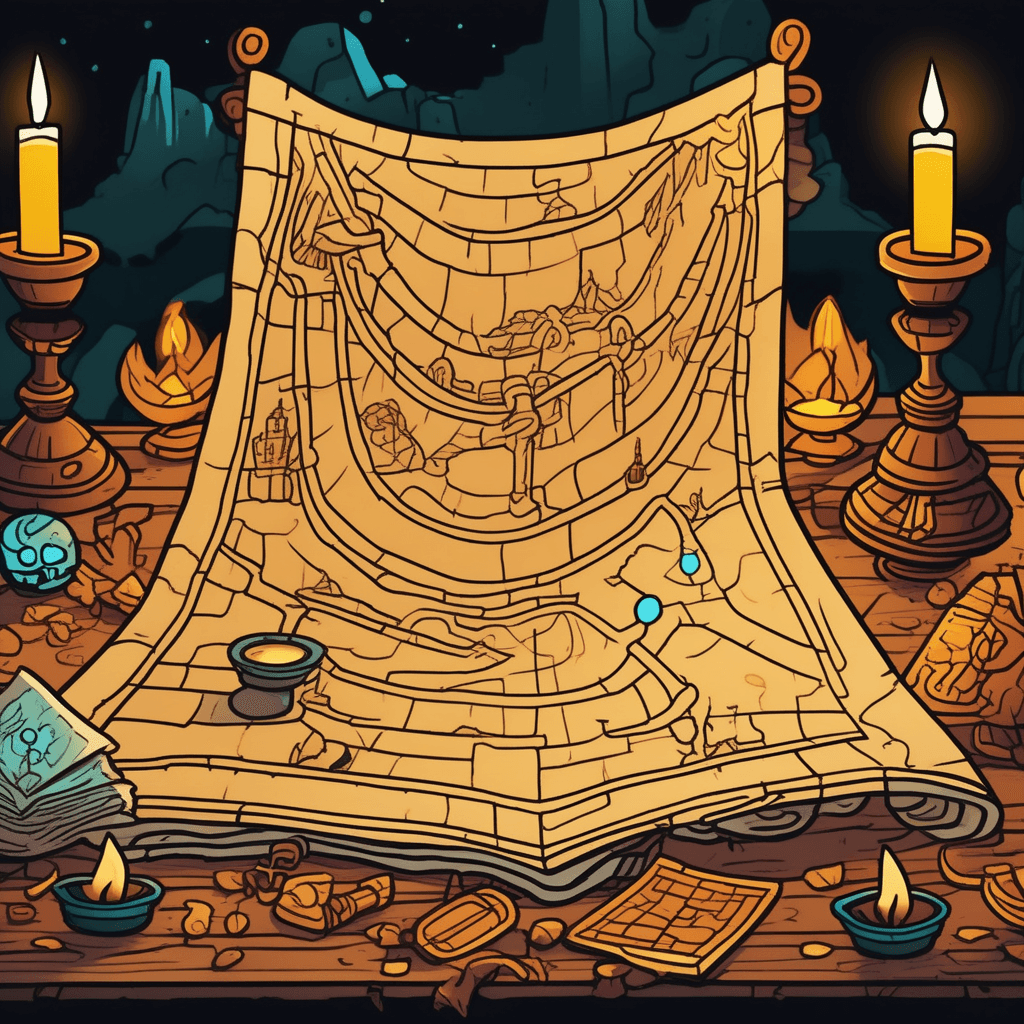 Unroll the map to find your soul's true goal!