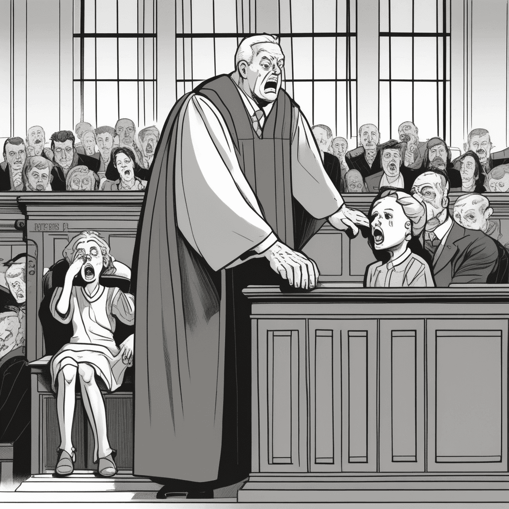 Unsparing justice allows no caring or sharing