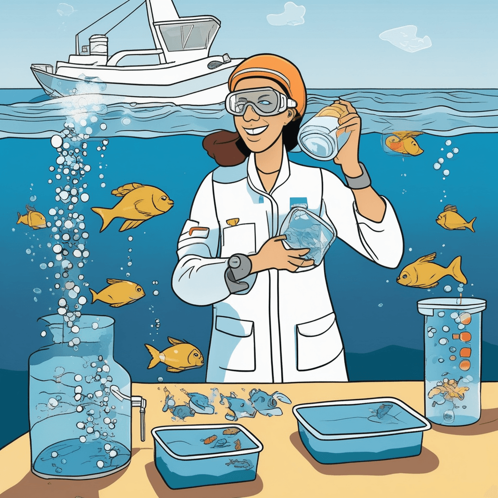 A marine's routine: testing for urine and toxins in the pristine waters