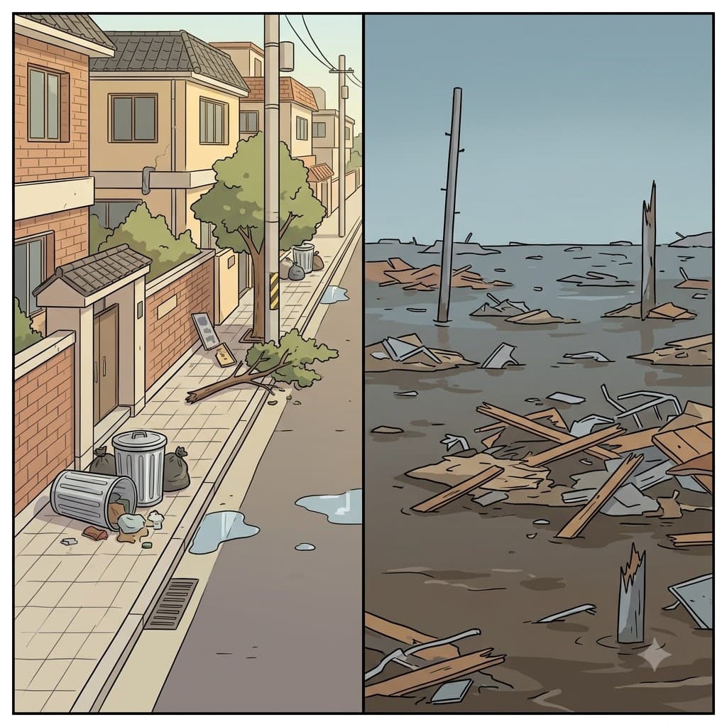 The hurricane left the coastal town in utter ruin, and the survivors had no utterance of hope.