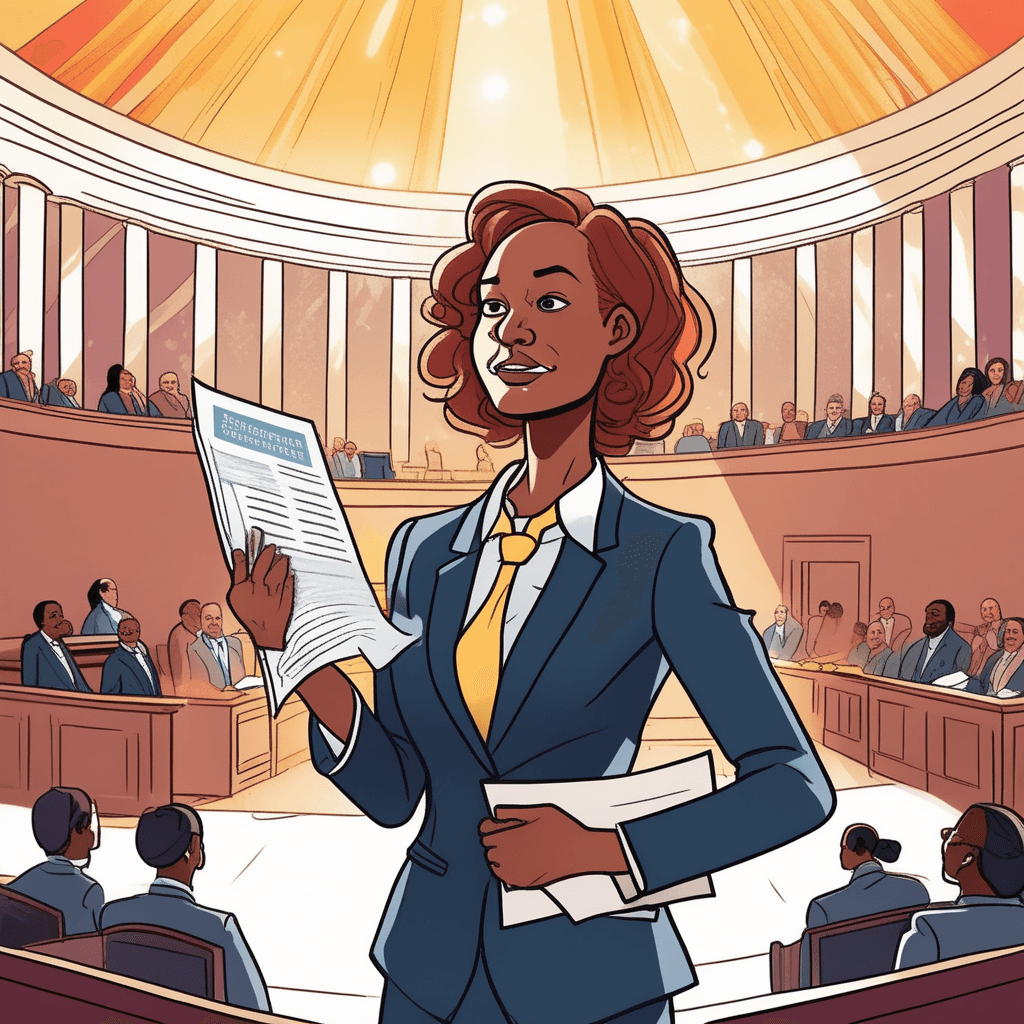 In the legal arena, she waves the subpoena!