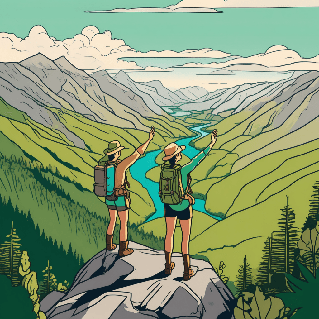 Discovering a valley between mountains