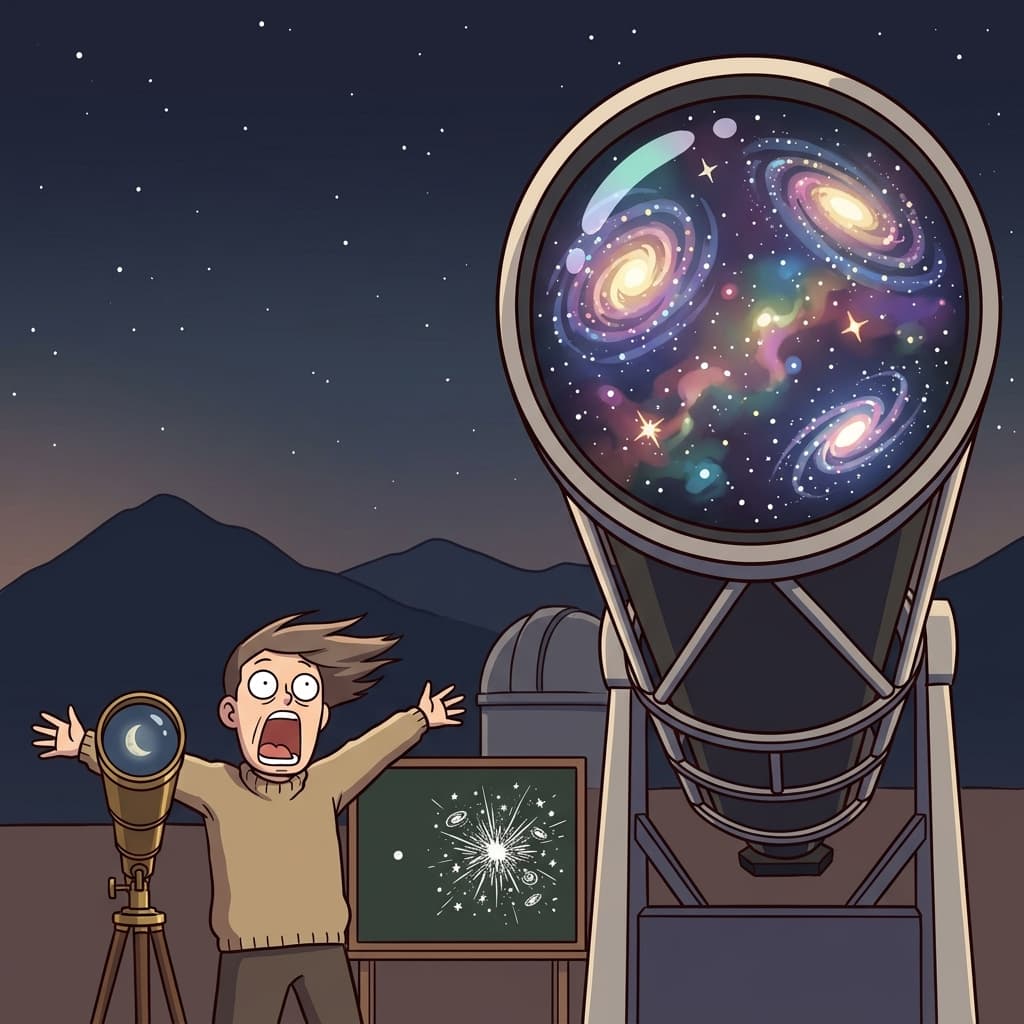 The new telescope is vastly more powerful than the old one.