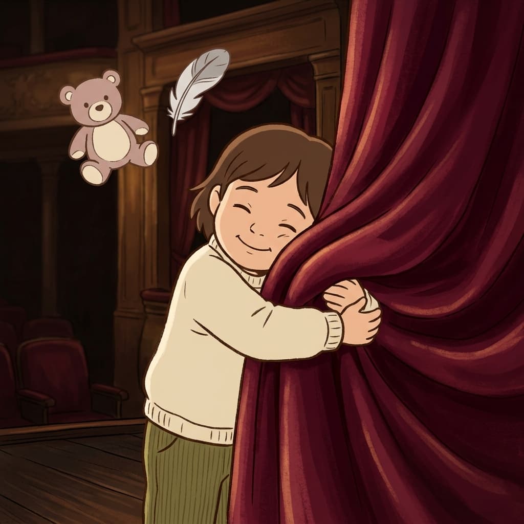 The velvet curtain felt as soft as a cloud. (🧸 Soft + 🪶 Smooth → Velvet)