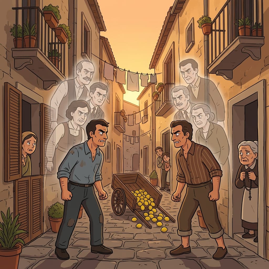 Two Sicilian families carry on a vendetta that has lasted for generations.