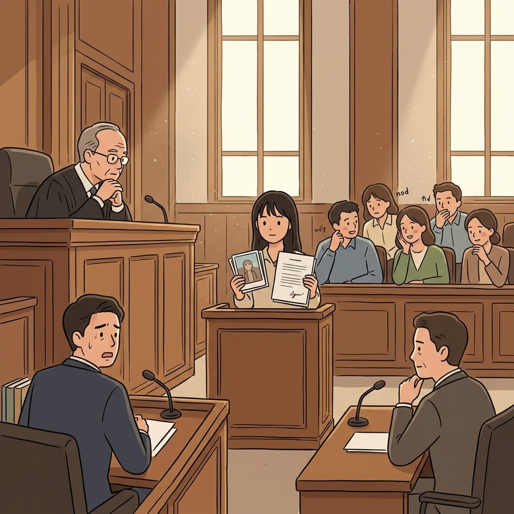The witness proved the veracity of his story with clear evidence.