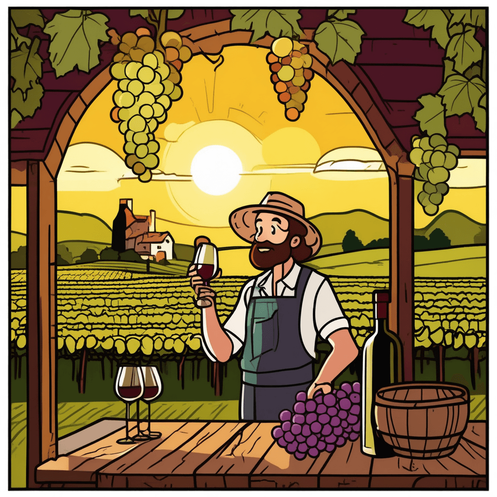 Where vines catch morning shine, they'll soon become the finest wine!