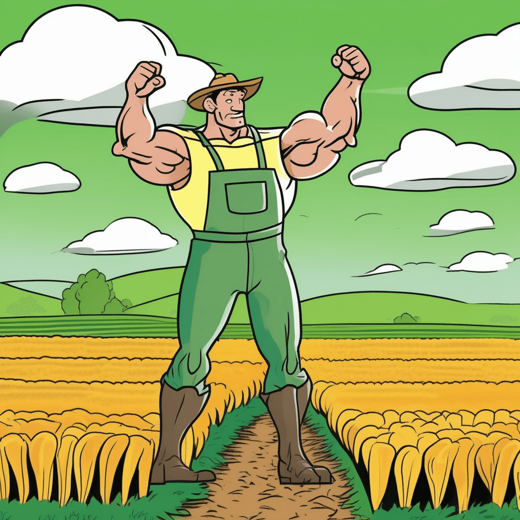 From sterile ground to fertile land, virile strength takes command!