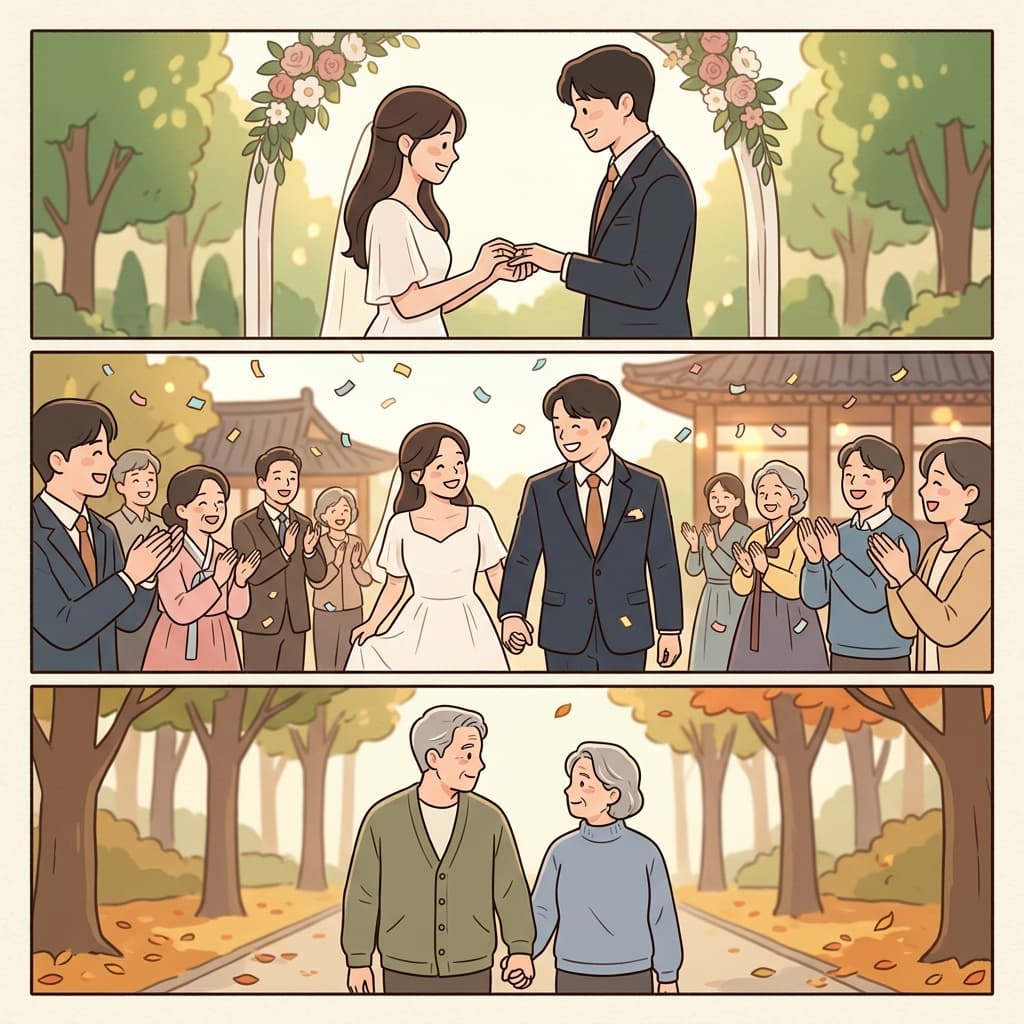 They made a vow now and promised to stay together forever.