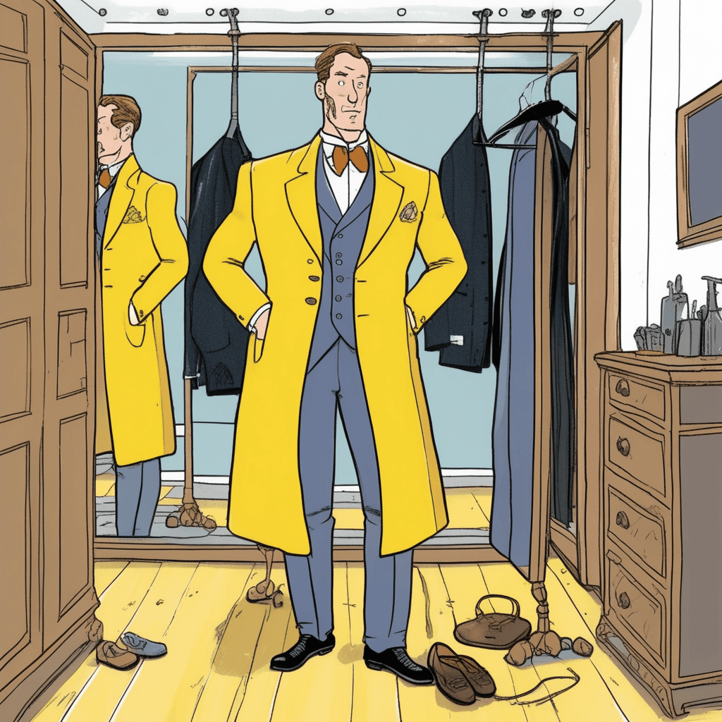 Waistcoat for style, raincoat and overcoat for weather!