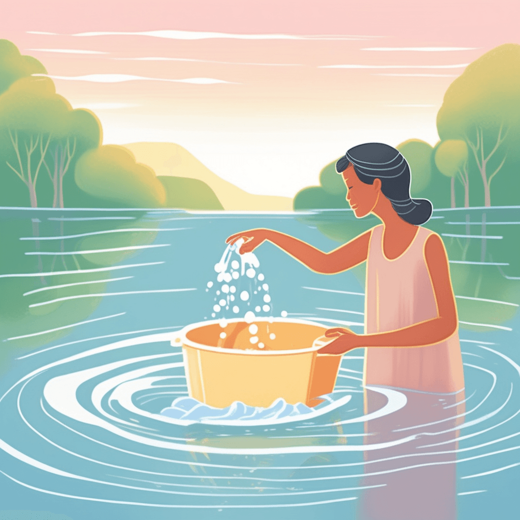 carried by or transmitted through water
