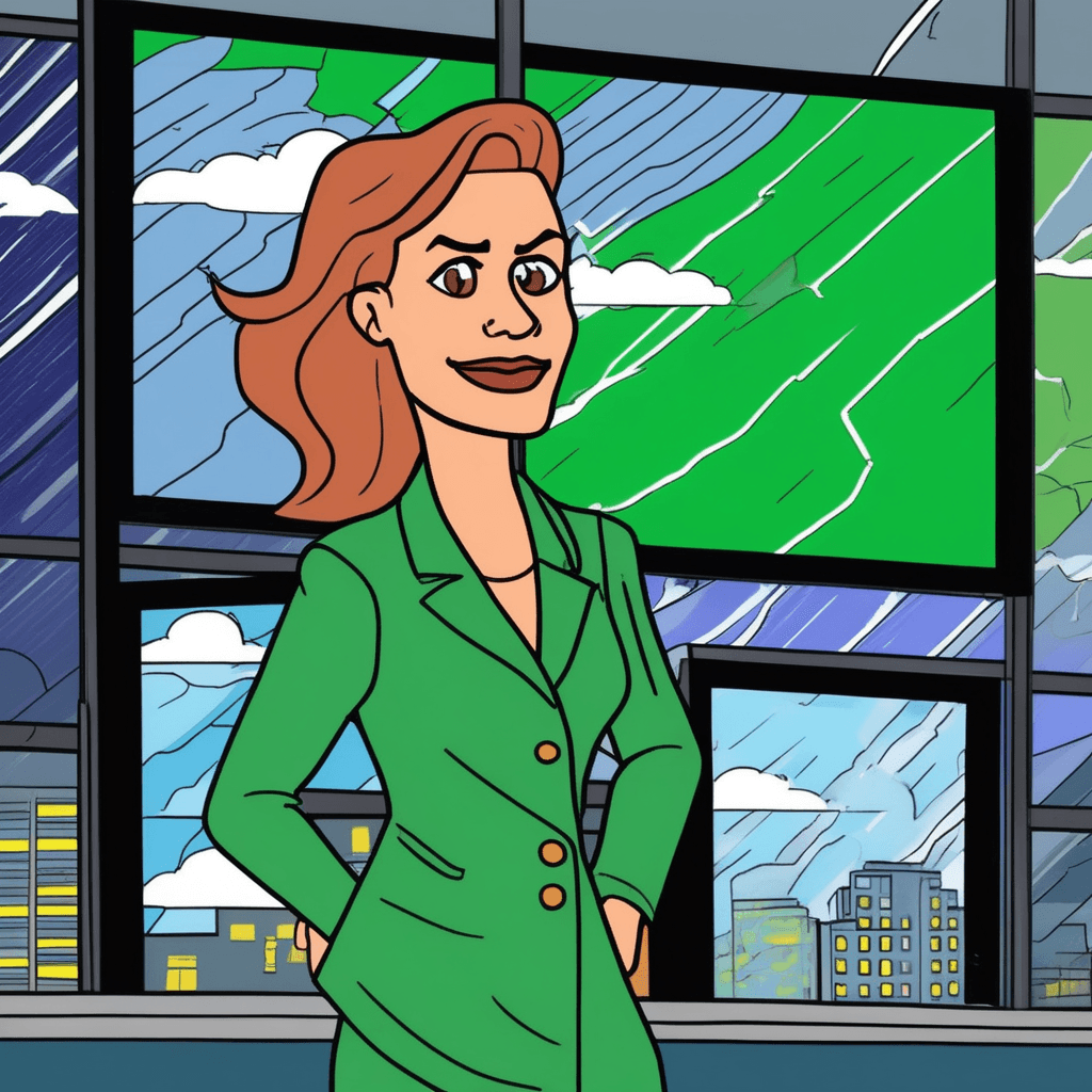Weather forecast on broadcast, beneath skies overcast!