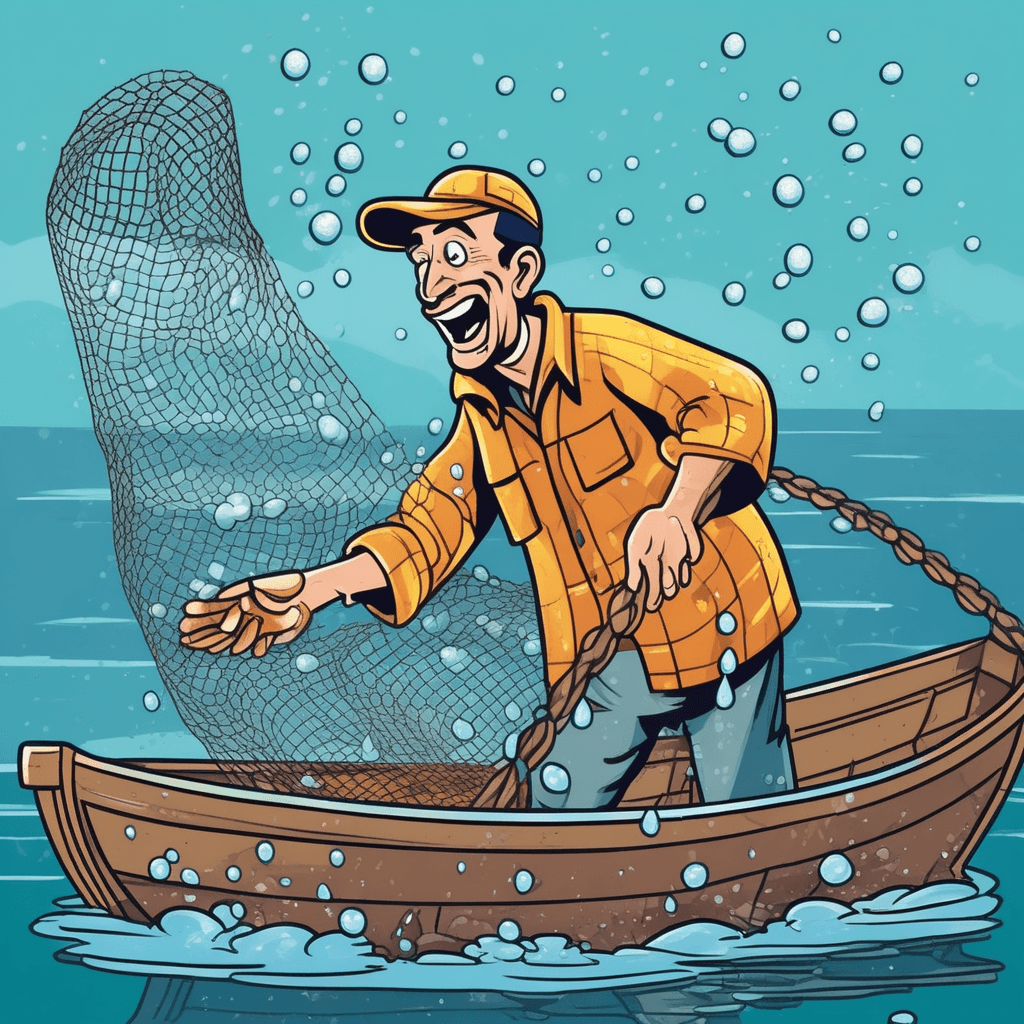 Cast the wet net to get the catch!