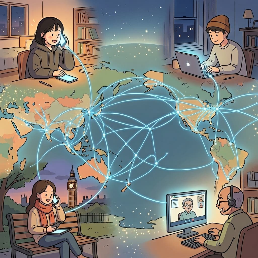 The internet created widespread changes in daily life around the world.