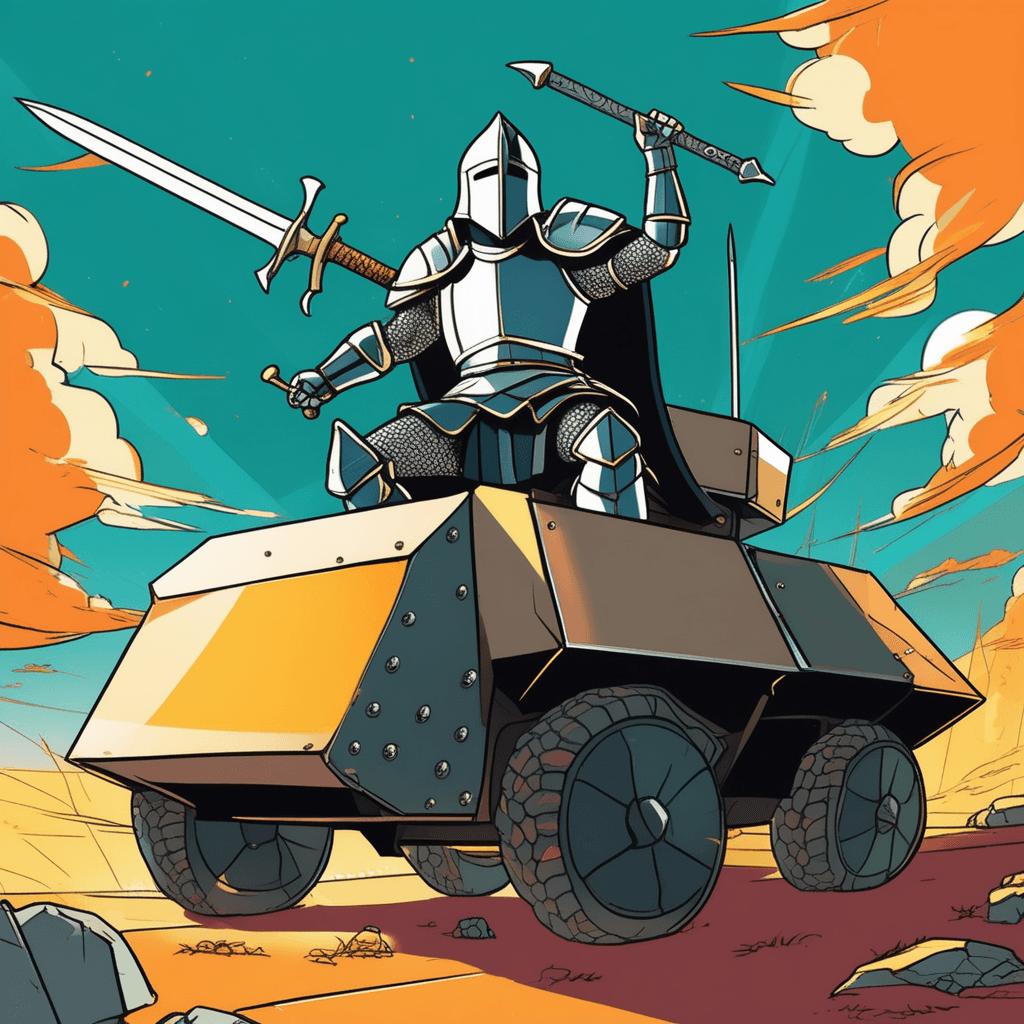 Use the windshield as your shield and wield your blade!