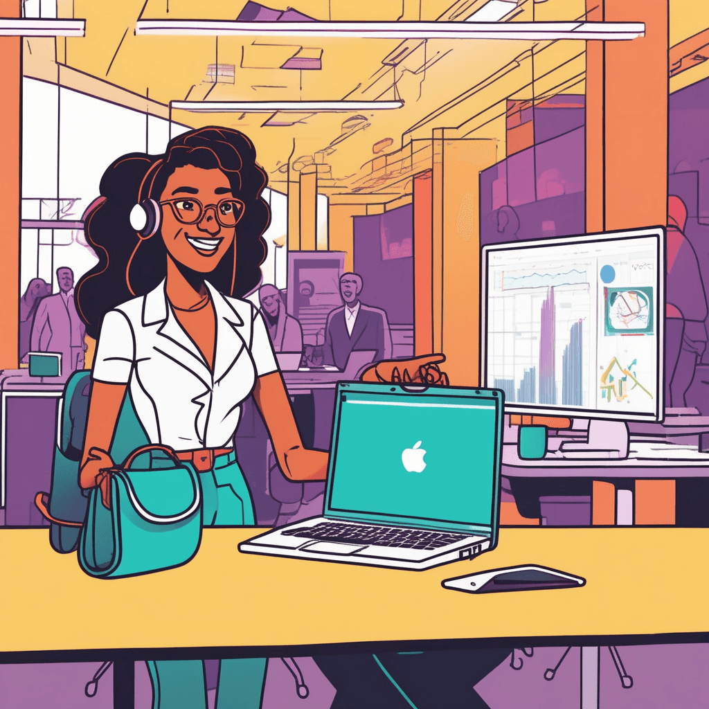 Her portable invention becomes notable and workable!